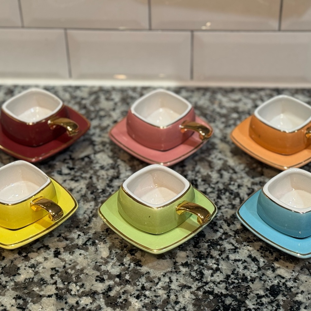 Italian Design Ceramics Espresso Set